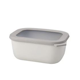 Mepal Multi Bowl Cirqula Rectangular Nordic White Gri 1500 ml Saklama Kabı