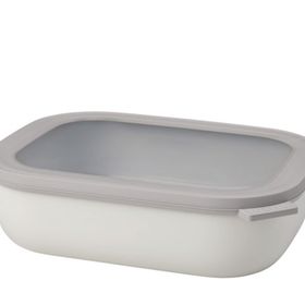 Mepal Multi Bowl Cirqula Rectangular White 2000 ml Saklama Kabı