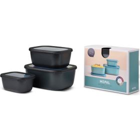 Mepal Nordic Pine 3'lü Cirqula Rectangular Saklama Kabı