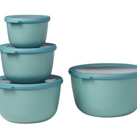 Mepal Set Cirqula Round 4 Parça 350+750+1250+2250 ml Yeşil Saklama Kabı