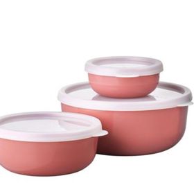 Mepal Storage Box Lumina 250+750+1500 ml 3 Parça Set Açık Pembe Saklama Kutusu