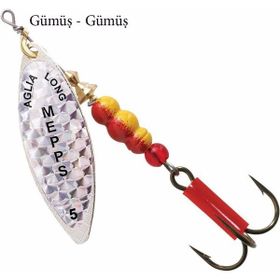 Mepps Longue Rainbo Sarı Gümüş No 5 Olta Kaşığı