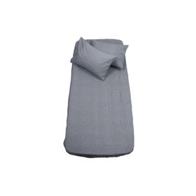 Mer-tim Kumaş Koyu Gri 140x190 Lastikli Çarşaf Takımı