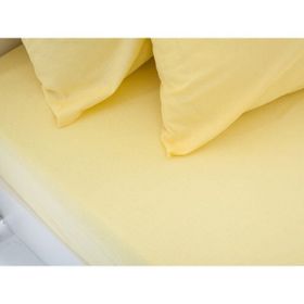 Mer-tim Lastiksiz Sarı Çift Kişilik Çarşaf Takımı