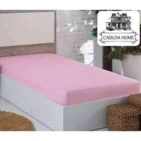 Mer-tim Pembe Penye Lastikli Tek Kişilik Çarşaf