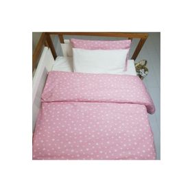 Mer-tim Pembe Yıldızlı 60x120 Lastikli Renforce Bebek Çarşaf Takımı