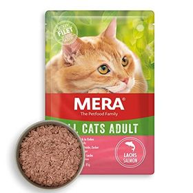 Mera 85 gr Tahılsız Somonlu Yetişkin Kedi Pouch Jöleli Yaş Maması
