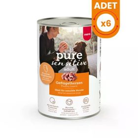 Mera Pure 6x400 gr Sensitive Adult Kümes Hayvanlı Yetişkin Köpek Konservesi