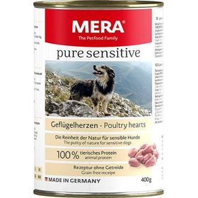 Mera Pure Sensitive Adult Kümes Hayvanlı ve Yürekli 400 gr Yetişkin Köpek Konservesi