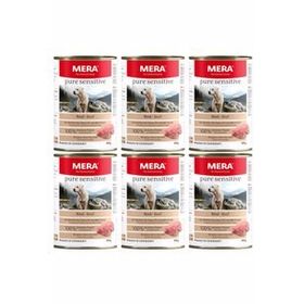 Mera Pure Sensitive Beef Sığır Etli Tahılsız 6x400 gr Köpek Konserve Maması