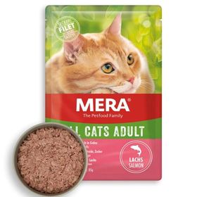 Mera Tahılsız Somonlu Pouch 85 gr Yetişkin Konserve Kedi Maması