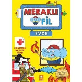 Meraklı Fil Evde Çıkartmalı Aktivite Kitabı Eksik Parça Yayınları