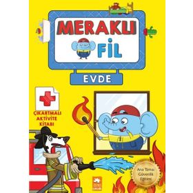 Meraklı Fil Evde Çıkartmalı Aktivite Kitabı Eksik Parça Yayınları