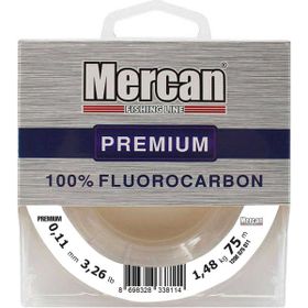 Mercan Fluorocarbon Premium 0.11 mm 75 mt Beyaz Makara Misina
