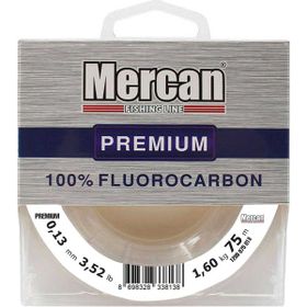 Mercan Fluorocarbon Premium 0.13 mm 75 mt Beyaz Makara Misina