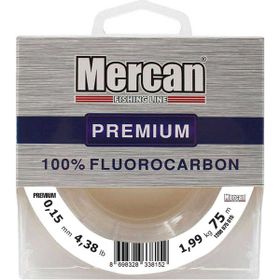 Mercan Fluorocarbon Premium 0.15 mm 75 mt Beyaz Makara Misina