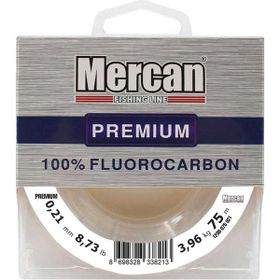 Mercan Fluorocarbon Premium 0.21 mm 75 mt Beyaz Makara Misina