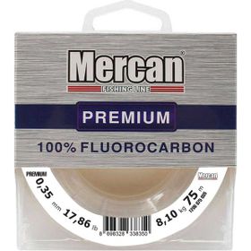 Mercan Fluorocarbon Premium 0.35 mm 75 mt Beyaz Makara Misina