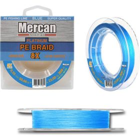 Mercan Pe Örgü Platinum 8X İp 0.35 mm - 300 mt Mavi Misina