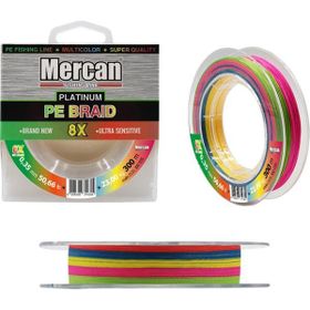 Mercan Pe Örgü Platinum 8X İp 0.35 mm - 300 mt Multicolor Misina