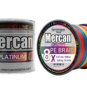 Mercan Pe Örgü Platinum X8 İp 1000 m Multıcolur Misina