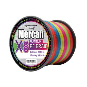 Mercan Pe Örgü Platinum X8 İp 1000 m Multıcolur Misina