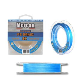 Mercan Pe Örgü Platinum X8 İp 300 m Mavi Misina