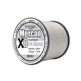 Mercan Pe Örgü Platinum X8 İp 500 m Beyaz Misina