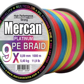 Mercan Pe Örgü Platinum X9 İp 1000 m Multıcolur Misina