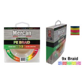 Mercan Pe Örgü Platinum X9 İp 150 m Multicolour Makara Misina