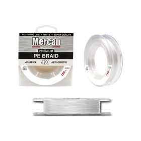 Mercan PE Örgü Premium 4X İp 150 mt Beyaz Makara Misina