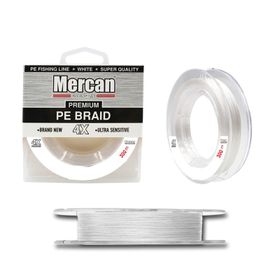 Mercan Pe Örgü Premium X4 İp 300 mt Beyaz Misina