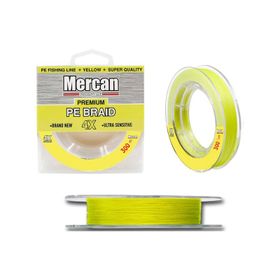Mercan Pe Örgü Premium X4 İp 300 mt Sarı Misina