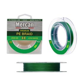 Mercan Pe Örgü Premium X4 İp 300 mt Yeşil Misina