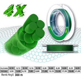 Mercan Pe Örgü Premium X4 İp 300 mt Yeşil Misina