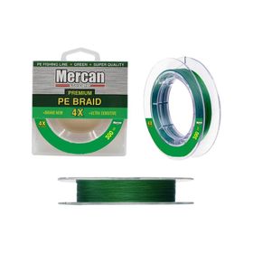 Mercan Pe Örgü Premium X4 İp 300 mt Yeşil Misina
