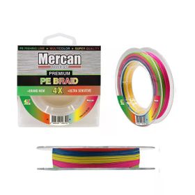 Mercan Premium Pe X4 Örgü İp 150 mt Multicolour Makara Misina