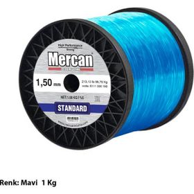 Mercan Standart 1.50 mm 1 kg Mavi Bobin Misina