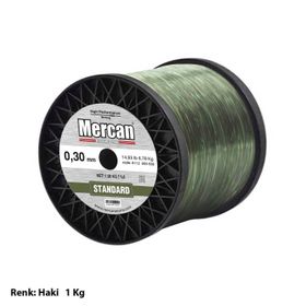 Mercan Standart 1 kg Haki Yeşil Bobin Misina