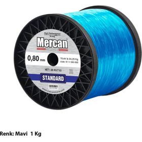 Mercan Standart 1 kg Mavi Bobin Misina
