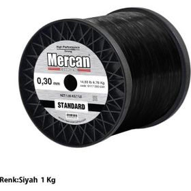 Mercan Standart 1 kg Siyah Bobin Misina