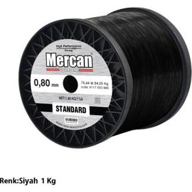 Mercan Standart 1 kg Siyah Bobin Misina