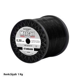 Mercan Standart 1 kg Siyah Bobin Misina