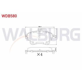 Mercedes A Class W169 2005/2008 116.8x63.8x18 Ön Fren Balatası
