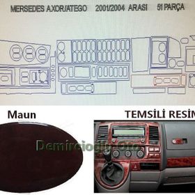 Mercedes Atego - Axor 2001 - 2004 Arası 51 Parça Maun Torpido Kaplama