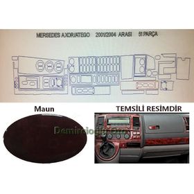 Mercedes Atego - Axor 2001 - 2004 Arası 51 Parça Maun Torpido Kaplama