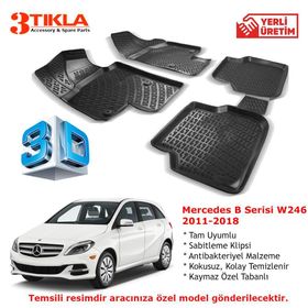 Mercedes B Serisi W246 2011-2018 Seti 3D Havuzlu Paspas