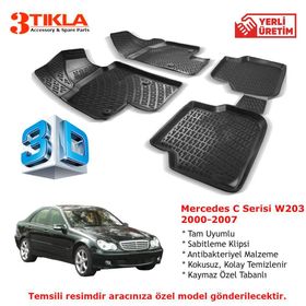 Mercedes C Serisi W203 2000-2007 Seti 3D Havuzlu Paspas