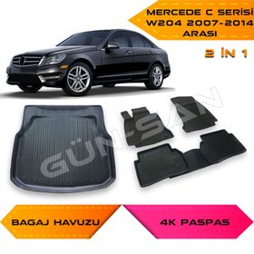 Mercedes C Serisi W204 2007-2014 4D Havuzlu Paspas