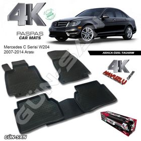 Mercedes C Serisi W204 2007-2014 4D Havuzlu Paspas